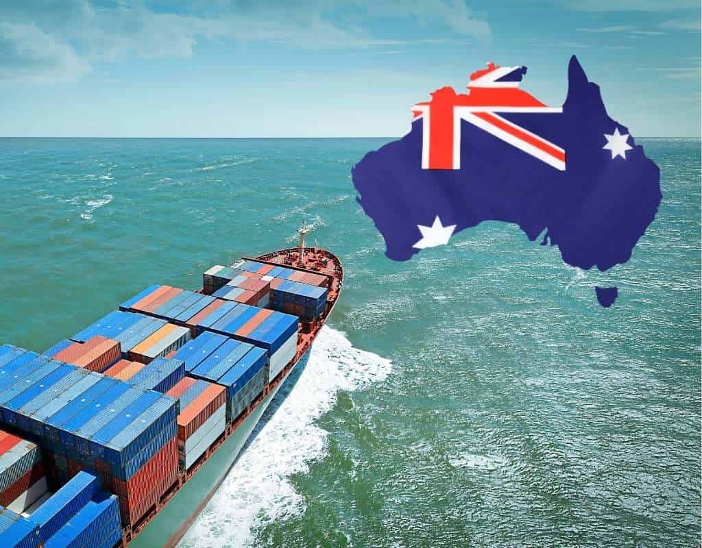 gửi hàng đi Úc bằng đường biển