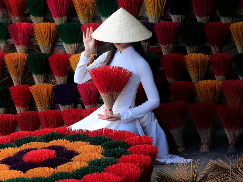 gửi áo dài đi Mỹ