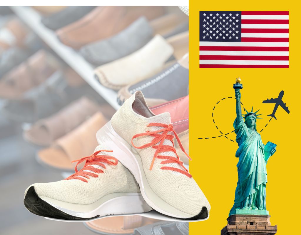 gửi giày dép đi Mỹ