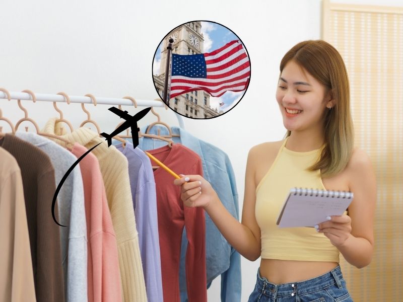 gửi quần áo đi Mỹ
