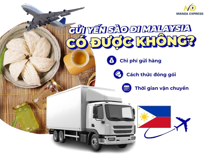 gửi yến sào đi Malaysia
