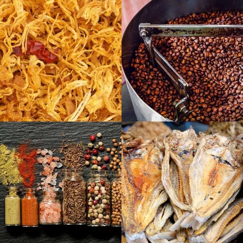 Các thực phẩm khô thường được gửi đi Úc