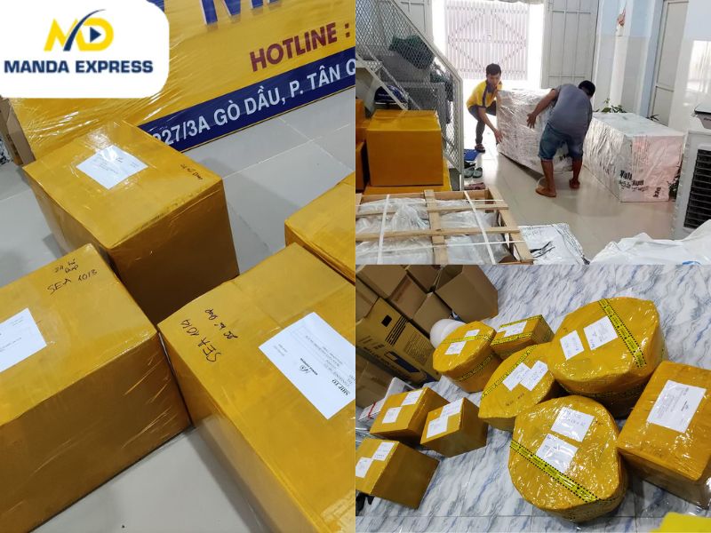 Hàng hóa gửi đi Mỹ