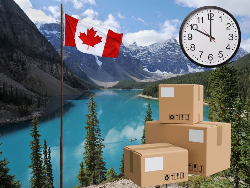 Thời gian gửi hàng đi Canada