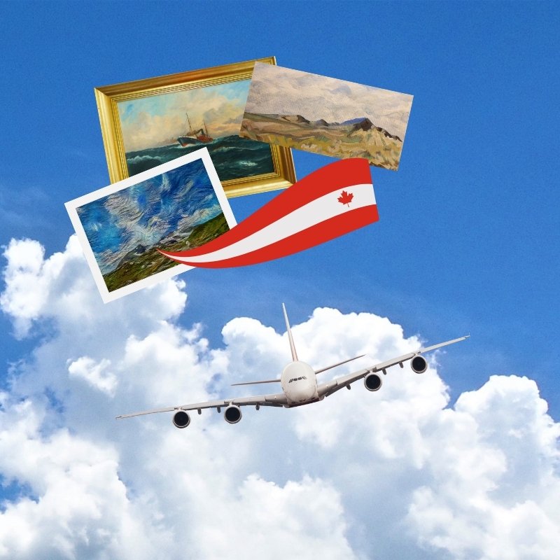 Gửi tranh ảnh đi Canada bằng đường hàng không
