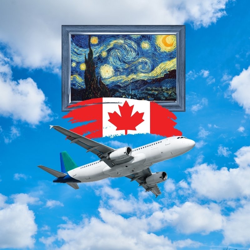 gửi tranh ảnh đi canada