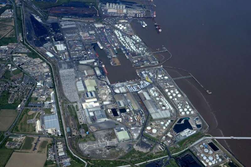 Cảng Immingham ở phía đông Anh