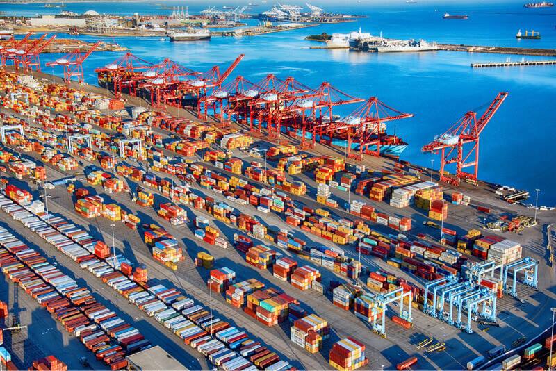 Long Beach Port ở Mỹ