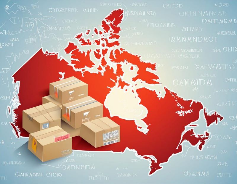 Hàng hoá gửi đi Canada bằng đường bưu điện